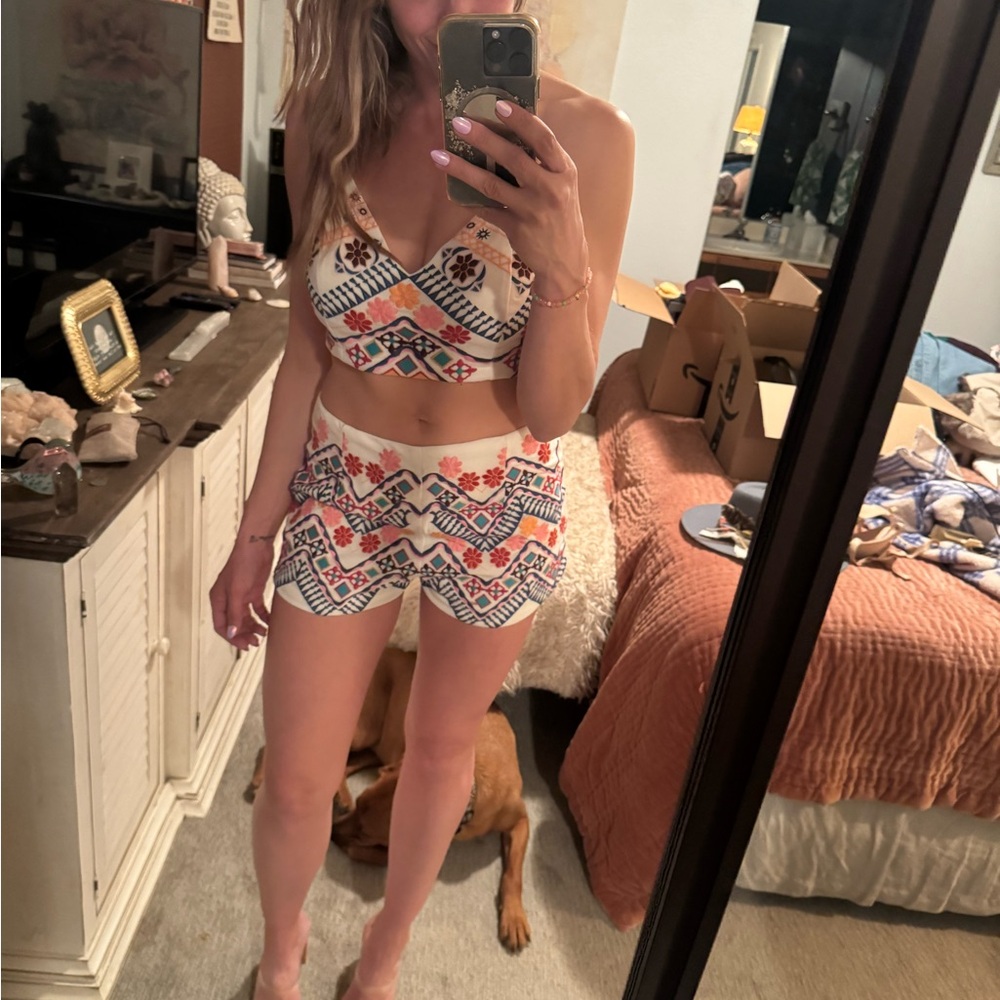 Lulu's Matching Top & Short Set - Viva La Bridal!